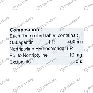 Gabapax Nt 400/10 Mg Tablet 10